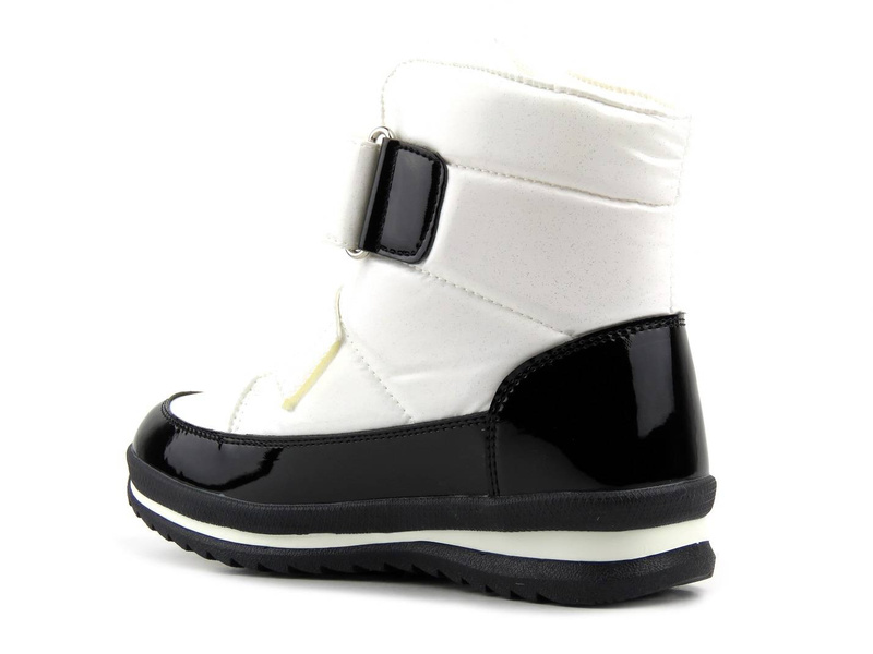 Wysokojakościowe śniegowce dziecięce z wełną owczą - WEESTEP R292958801W, białe