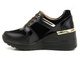 Sneakersy, buty sportowe damskie S. BARSKI AL21405, czarne