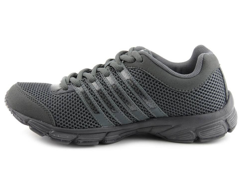 Buty sportowe damskie z siateczkowej tkaniny - AMERICAN CLUB WW-53234, szare