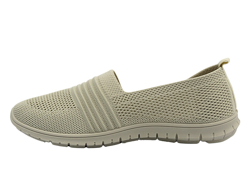 Półbuty, espadryle damskie beżowe News 25TX02-8850 