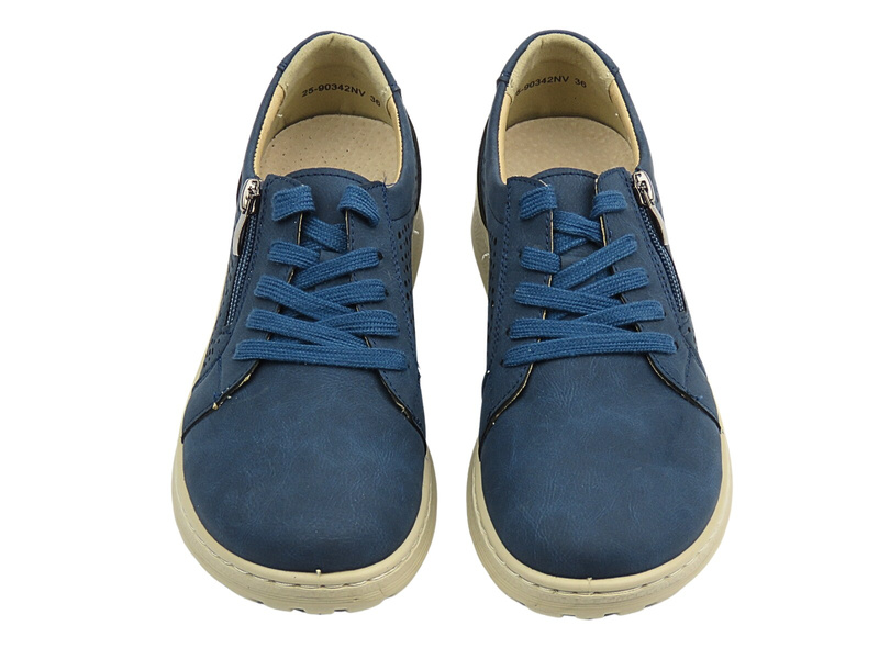 Sportowe półbuty damskie granatowe Potocki 25-90342