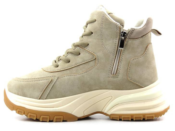 Trapery, śniegowce damskie na platformie - LEE COOPER LCJ-22-44-1352L, szare