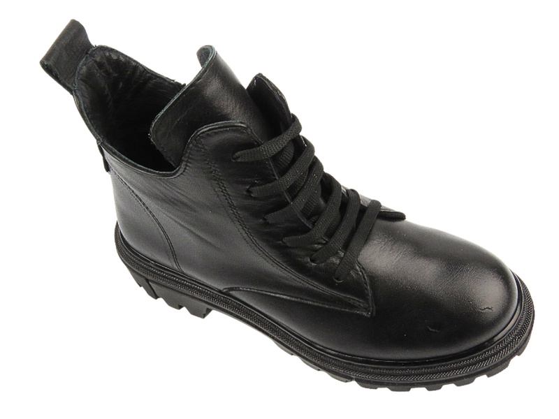 Trapery, trzewiki damskie - VACARRO 230012, czarne