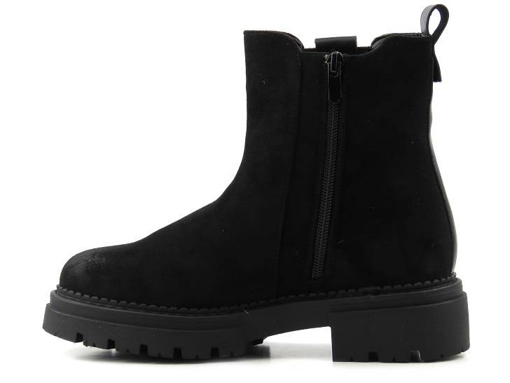 Ocieplane futerkiem botki, workery damskie - EVENTO 22BT35-5048, czarne