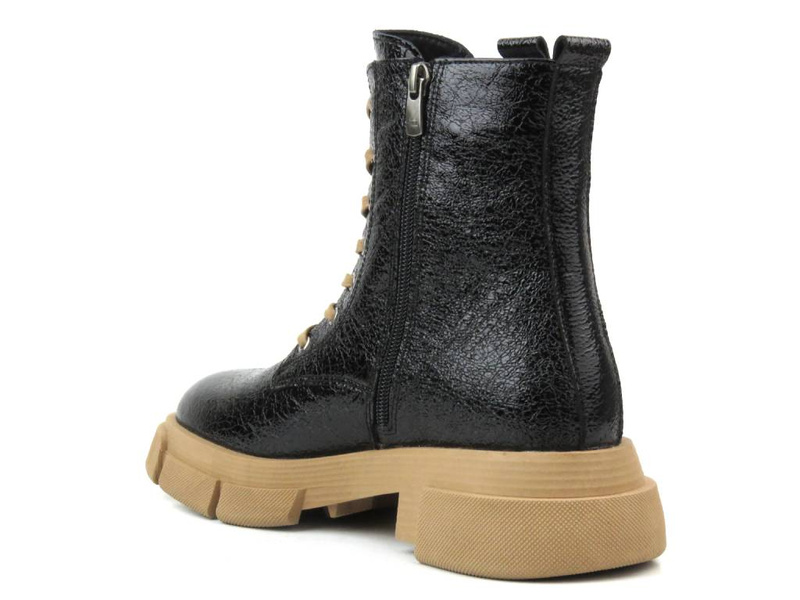 Botki, trzewiki damskie - VENEZIA 10025, czarne