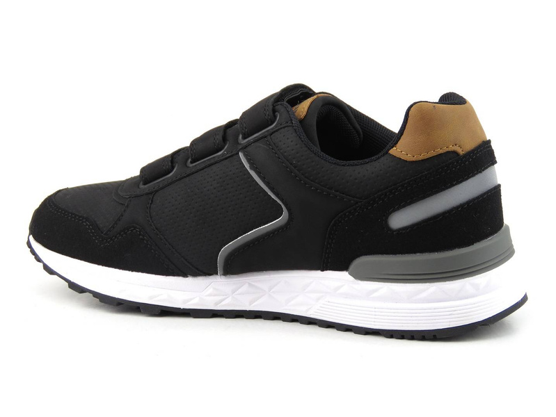 Buty sportowe młodzieżowe, adidasy American Club AA 01/21, czarne