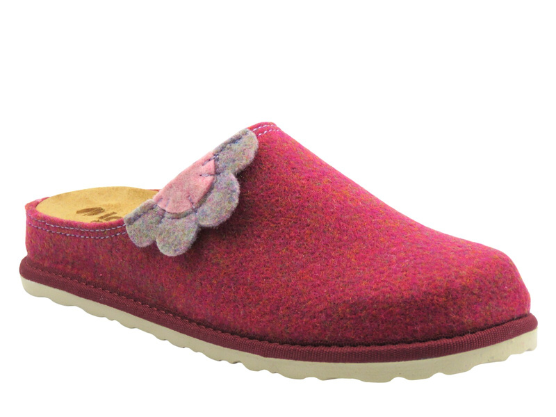 Kapcie damskie filcowe fuksja Inblu CS-43