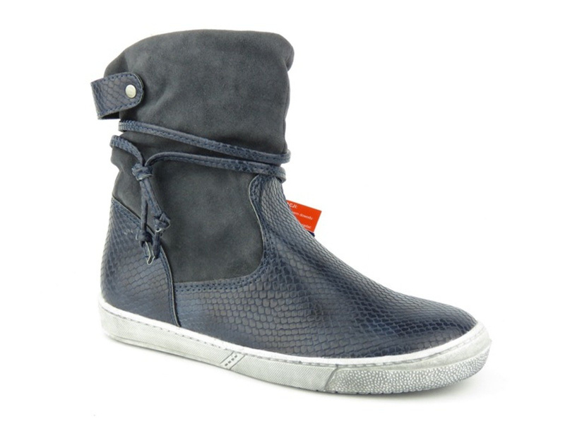 Kozaki dziecięce dziewczęce AMERICAN CLUB 16183, czerwone