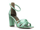Sandały damskie na słupku - Marco Tozzi 2-28386-20 750, zielone