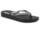 Sportowe japonki, klapki damskie IPANEMA 82840, czarno-srebrne