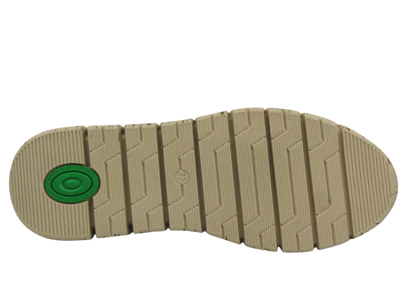 Wygodne półbuty damskie skórzane - HELIOS Komfort 434-2, granatowe