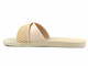 Klapki damskie z elastycznej gumy - Ipanema 83244, beżowe