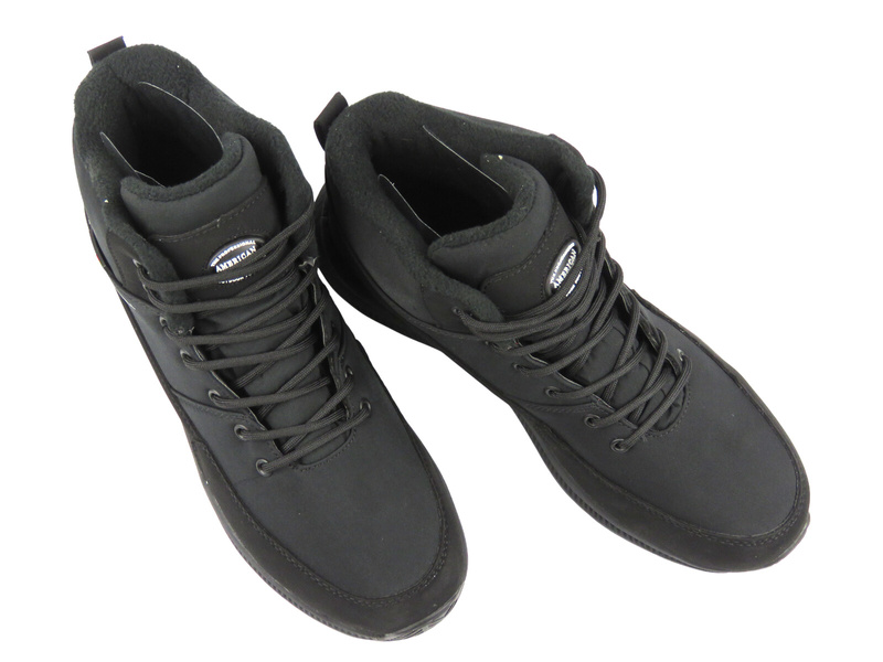 Męskie śniegowce ocieplane American Club SN 58/24, czarne