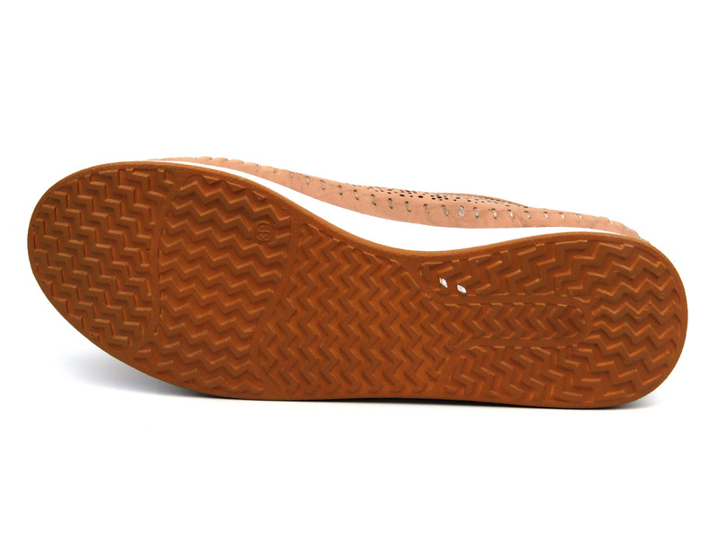 Sneakersy damskie ażurowe - VENEZIA 137105L015, różowe