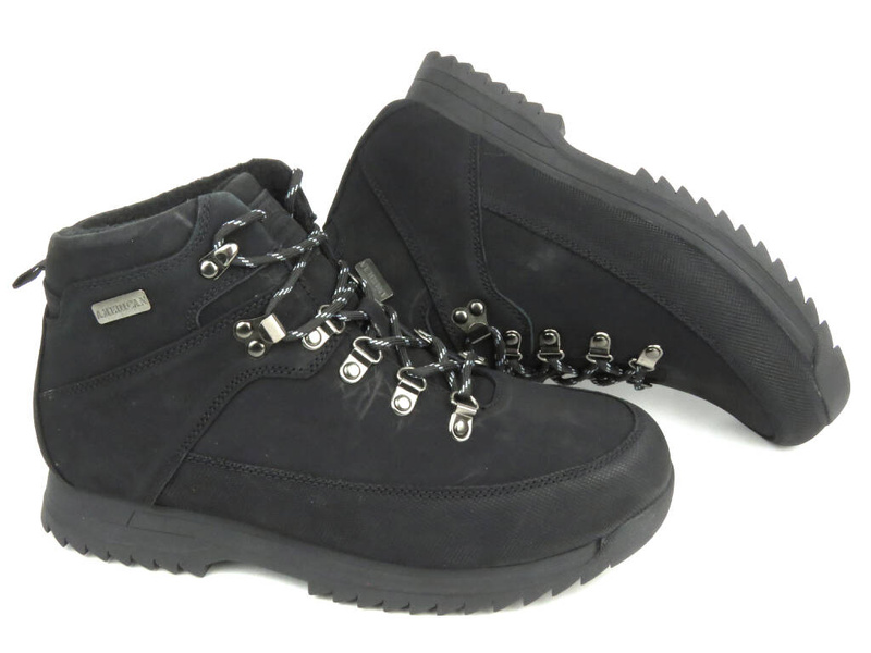 Trekkingi, buty zimowe męskie z ciepłą wyściółką - AMERICAN CLUB CY 92/23, czarne