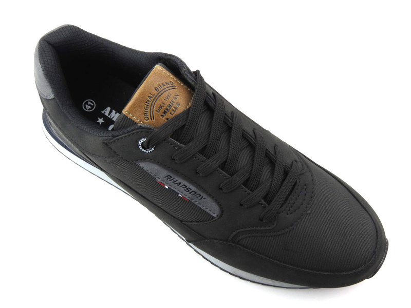 Buty sportowe męskie AMERICAN CLUB RH 83/22, czarne