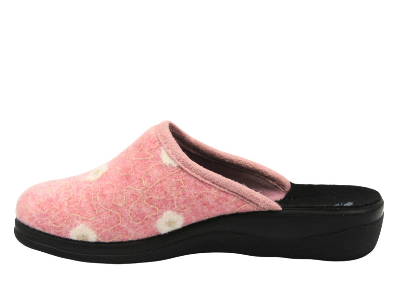 Kapcie damskie filcowe różowe INBLU CA-10H
