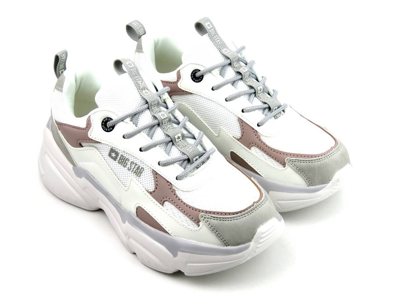 Buty sportowe, sneakersy damskie BIG STAR Memory Foam HH274255, białe