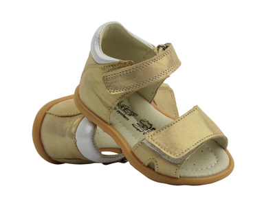Sandały dziecięce na rzepy złote Jamet 1121