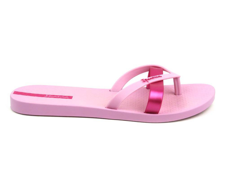 Gumowe japonki-klapki damskie IPANEMA 81805, metaliczny róż