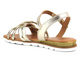 Sandały damskie płaskie - MARCO TOZZI 28129, złote