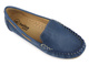 Wygodne, skórzane mokasyny damskie - HELIOS Komfort 398, granatowe