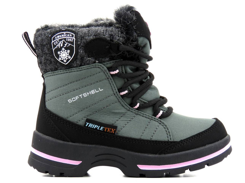 Śniegowce dziecięce ciepłe i odporne - AMERICAN CLUB SN17, Softshell i Tripletex
