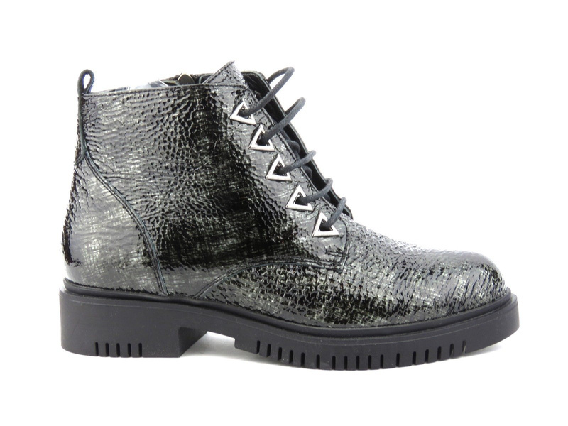 Botki, trapery damskie lakierowane Venezia 106574