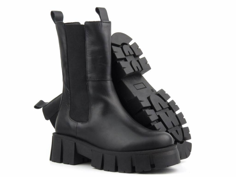 Sztyblety, workery damskie - VENEZIA 9335191, czarne