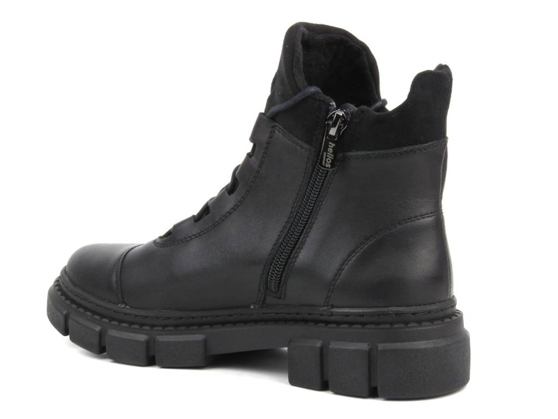 Wygodne botki damskie - HELIOS Komfort 556, czarne