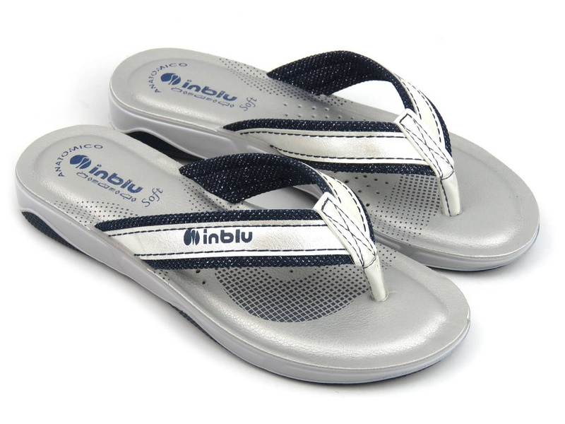 Sportowe japonki damskie - INBLU DD-07, granatowe