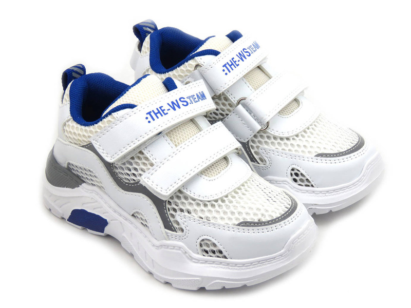 Przewiewne sneakersy dziecięce, buty sportowe - WEESTEP R888650705, białe