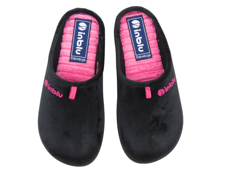 Kapcie damskie domowe czarne Inblu ET-37