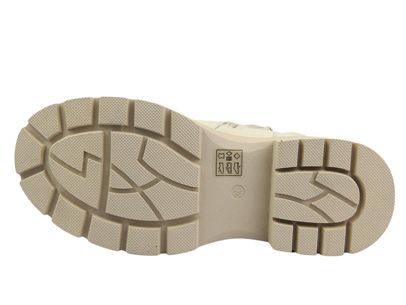 Botki Damskie - Cambell 24-71303 Beżowe Na Zamek