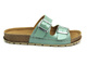 Klapki damskie z klamrami - INBLU Favignana, zielone