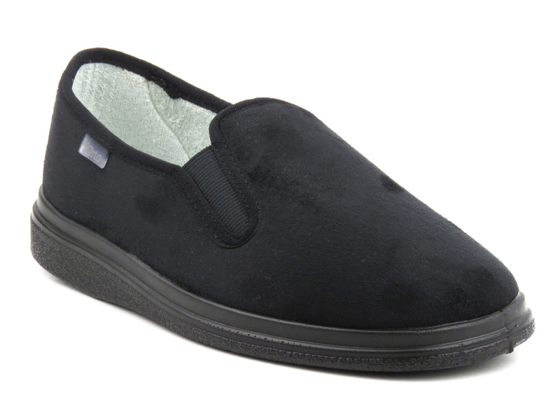 Kapcie, buty męskie profilaktyczne, ortopedyczne- Befado dr Orto 991M002, czarne
