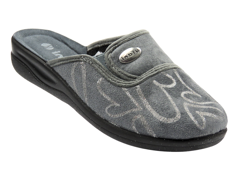 Wygodne kapcie damskie INBLU CF-3F, szare