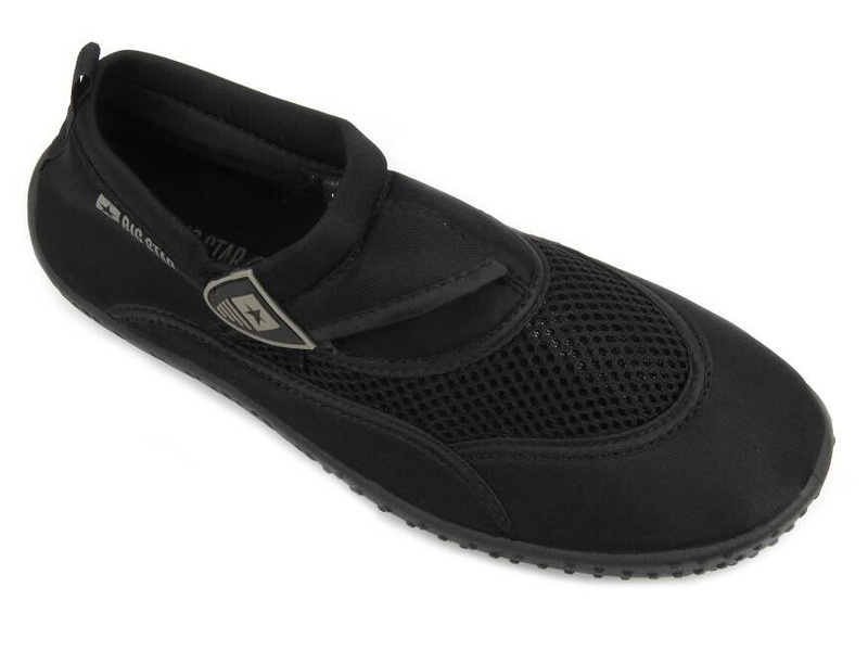 Buty męskie do wody, do pływania / na jeżowce, kamienie - Big Star NN174754, czarne