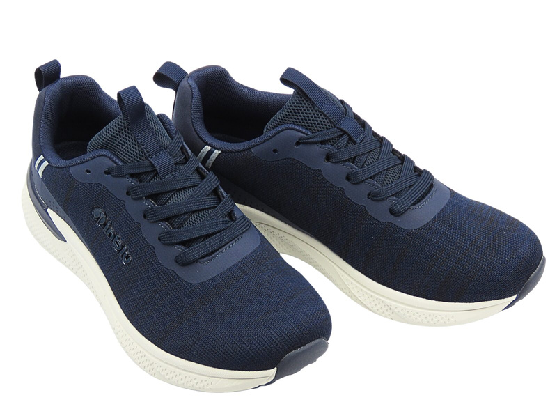 Sportowe buty męskie sznurowane niebieskie Inblu IU-30