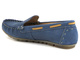 Wygodne, skórzane mokasyny damskie - HELIOS Komfort 398, granatowe