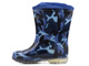 Wysokie kalosze dziecięce moro - WOJTYŁKO 4321G, granatowe