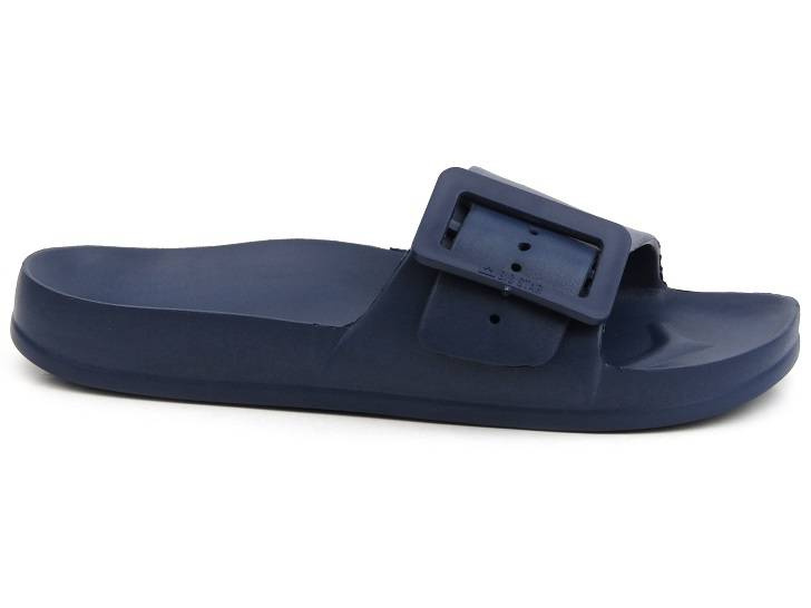 Gumowe klapki damskie z klamrą - Big Star FF274A388, granatowe