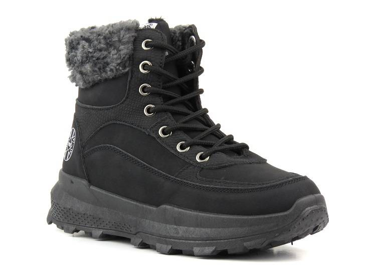 Śniegowce, buty damskie zimowe na platformie - LEE COOPER LCJ-22-44-1362L, czarne