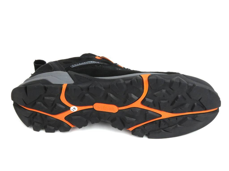 Sneakersy, trekkingi męskie z technologią Memory Foam - BIG STAR KK174062, czarne