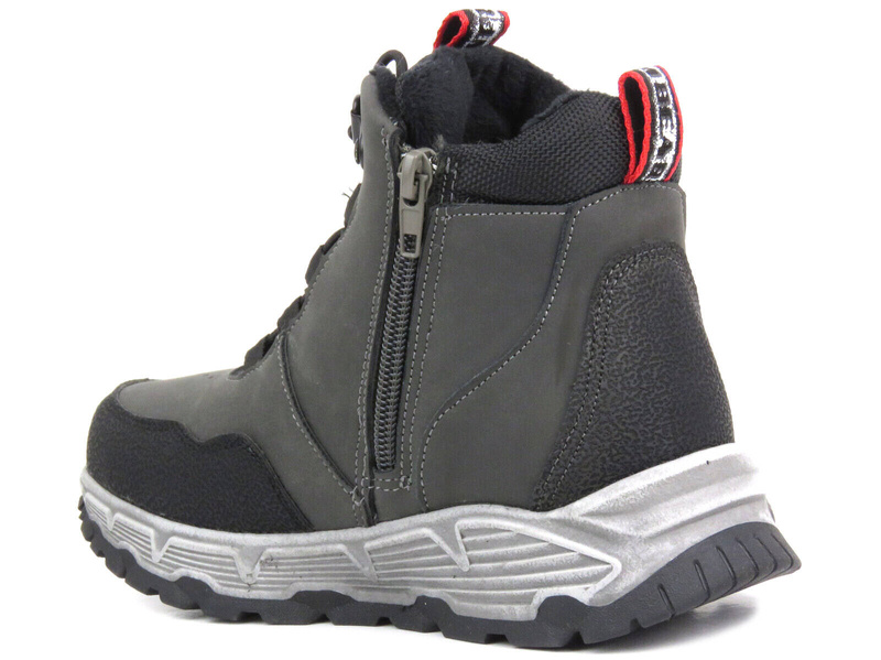 Trekkingi dziecięce, buty zimowe- News 23DZ23-6588, szare