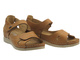 Skórzane sandały damskie brązowe HELIOS Komfort 139