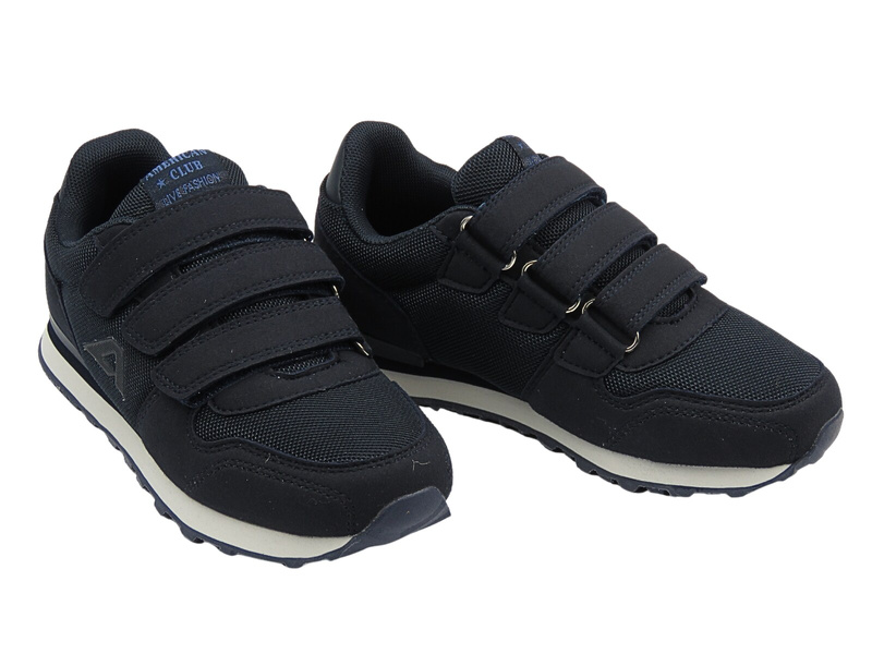 Buty, sneakersy sportowe chłopięce granatowe AMERICAN CLUB WT 154/23