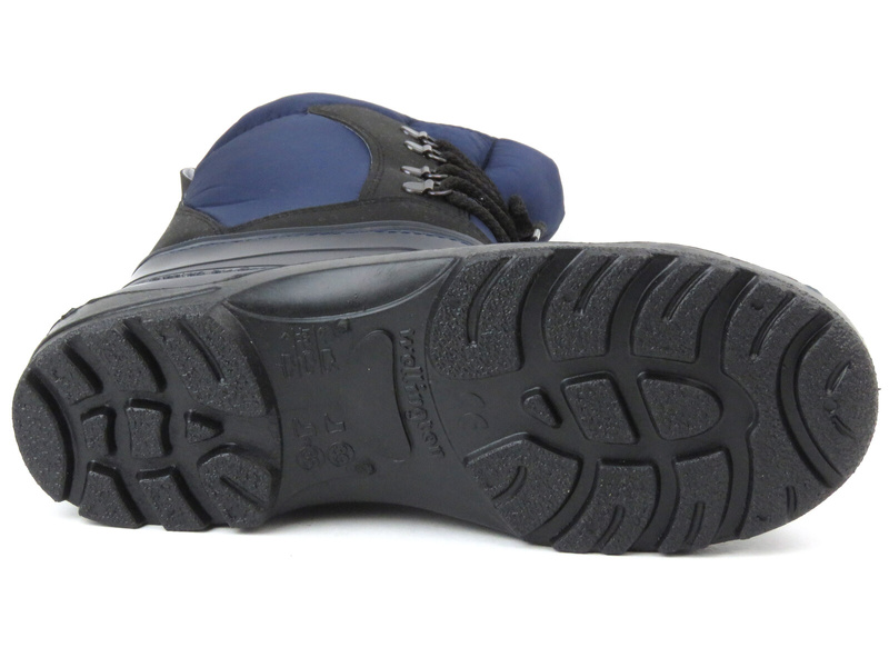 Wodoodporne śniegowce damskie z wełną - Łukpol Mount Black, granatowe