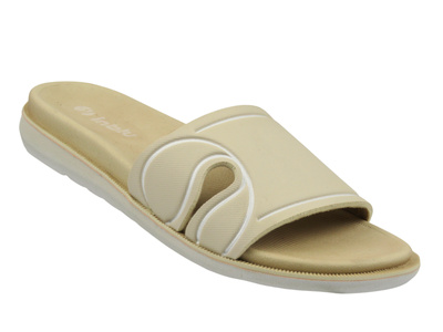  Wygodne klapki damskie Inblu SF-01 beżowy