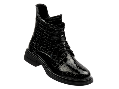 Ocieplane botki damskie - Gino Fabiani 25BT15-9296, czarne